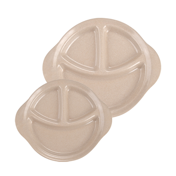 허스크웨어 쌀껍질 스마일3칸식판 (대, 소)