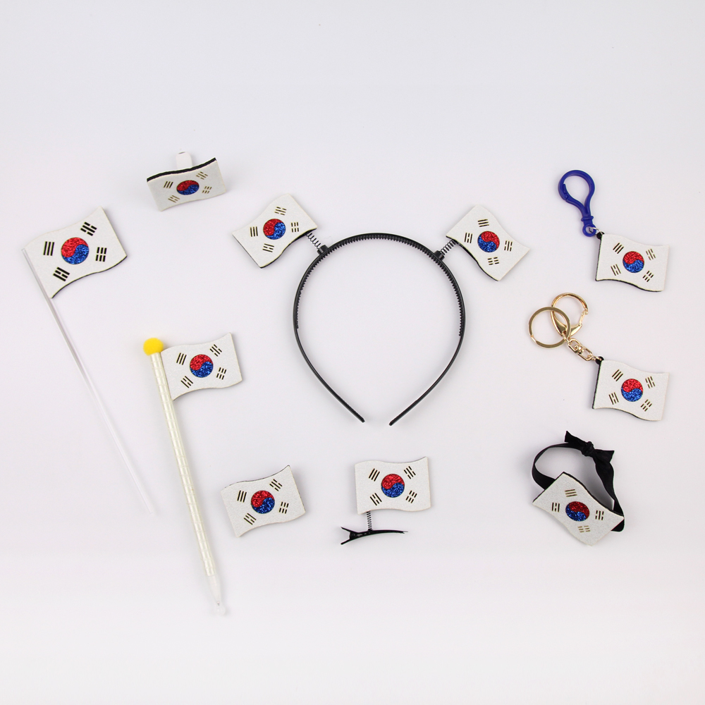 태극기브로치 태극기핀 골드키링 토퍼 - 상세 이미지 2