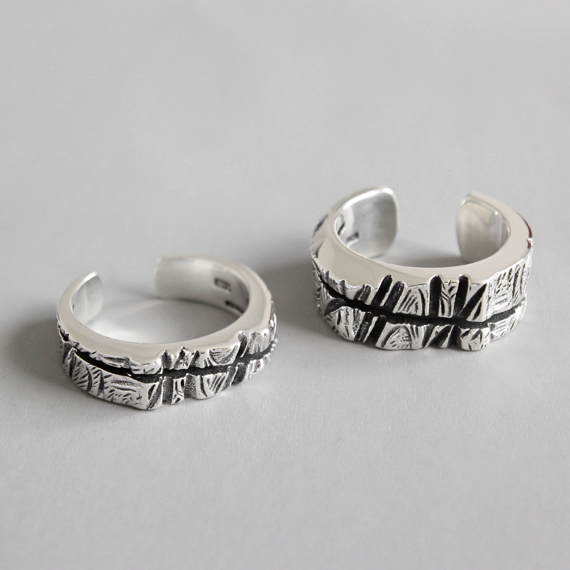 커플 링 패션 빈티지 실버 925 은반지