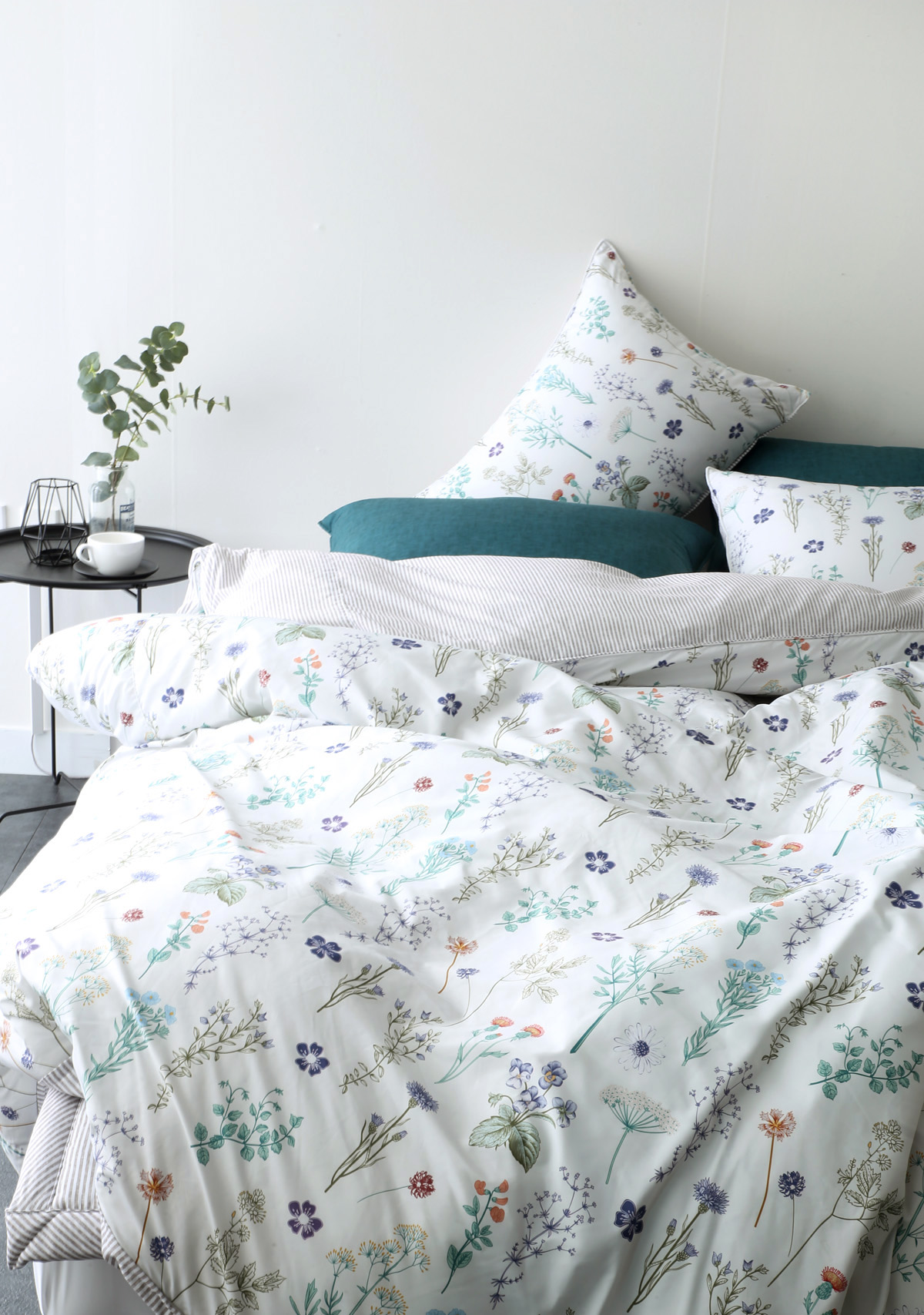 알러지케어 이불세트 플라워 가든 사계절 신혼 이불 침구세트 Q