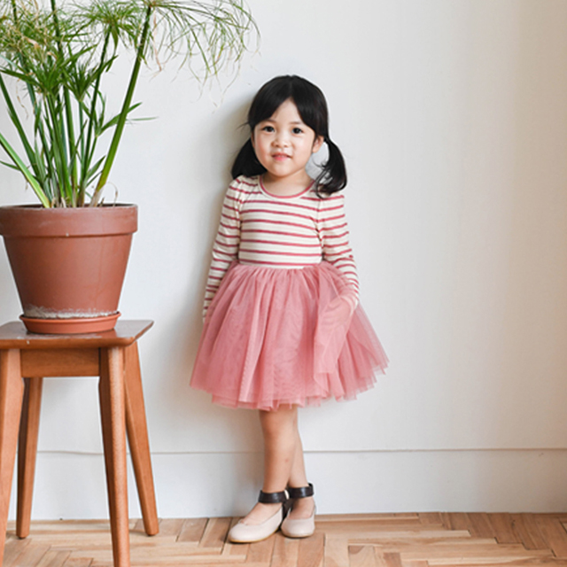 사라 튜튜 샤원피스 여아 아동 유아 보통핏 인디핑크 블랙 공주 발레 봄 가을 - 상세 이미지 5
