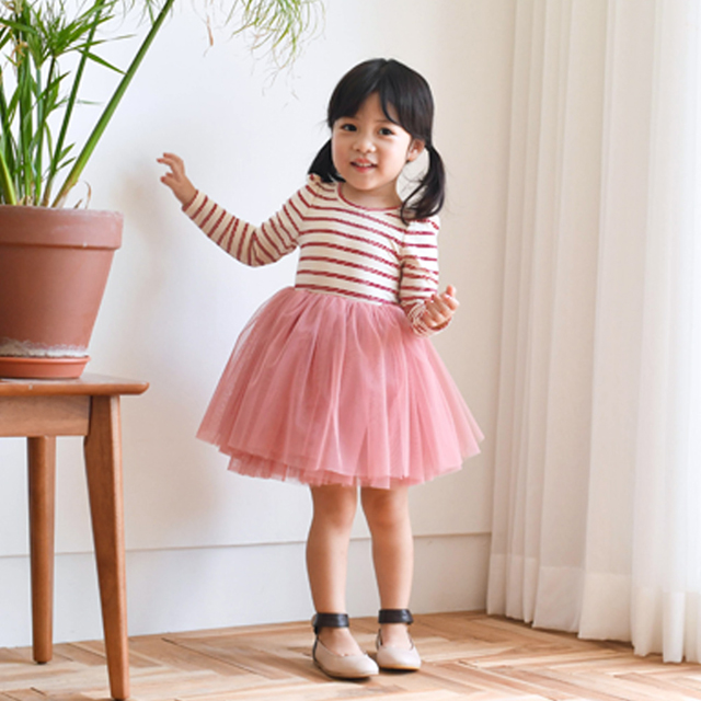 사라 튜튜 샤원피스 여아 아동 유아 보통핏 인디핑크 블랙 공주 발레 봄 가을 - 상세 이미지 4