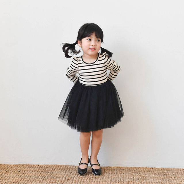 사라 튜튜 샤원피스 여아 아동 유아 보통핏 인디핑크 블랙 공주 발레 봄 가을