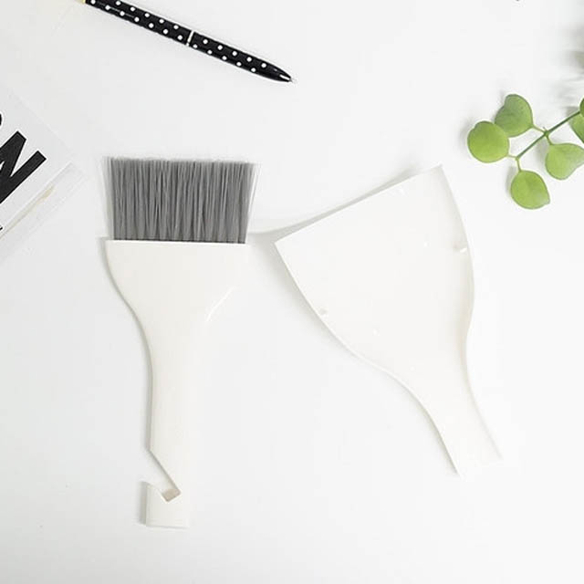 일본 화이트 미니 빗자루세트 (키보드 청소, 책상청소) - 상세 이미지 2