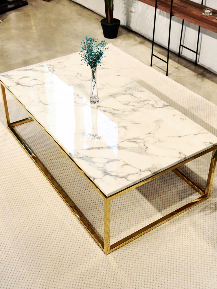 애쉴리 세라믹 대리석 골드 실버 인테리어 거실 좌탁 소파 테이블 SL043