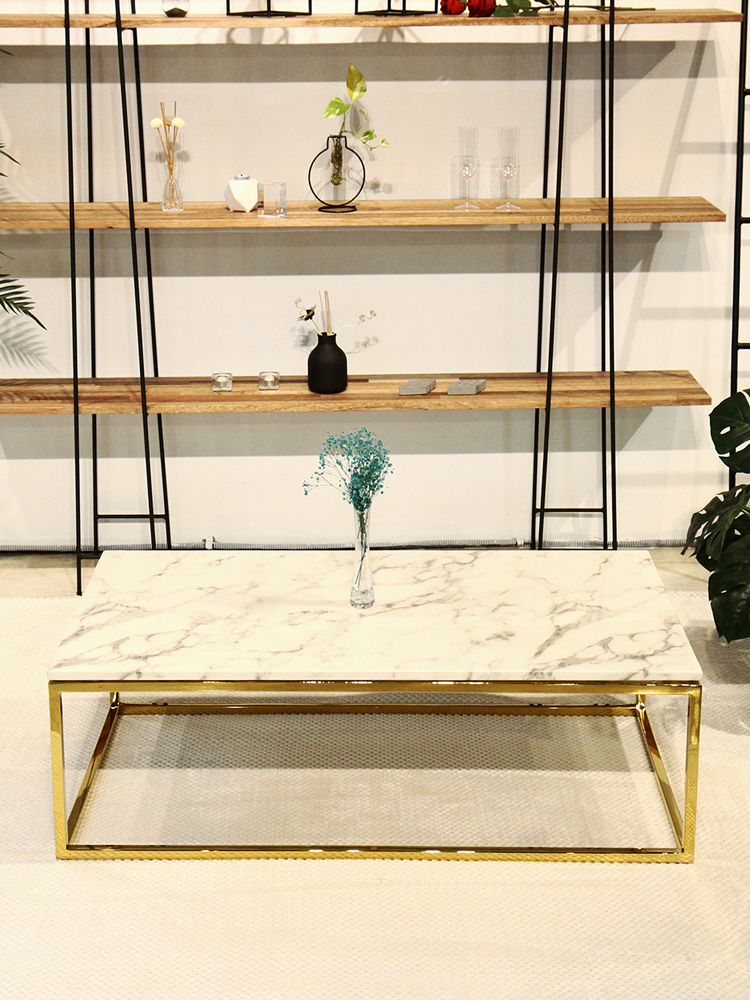 애쉴리 세라믹 대리석 골드 실버 인테리어 거실 좌탁 소파 테이블 SL043