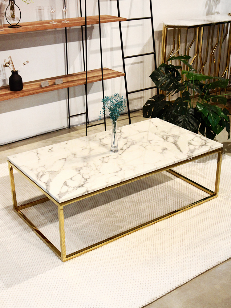 애쉴리 세라믹 대리석 골드 실버 인테리어 거실 좌탁 소파 테이블 SL043