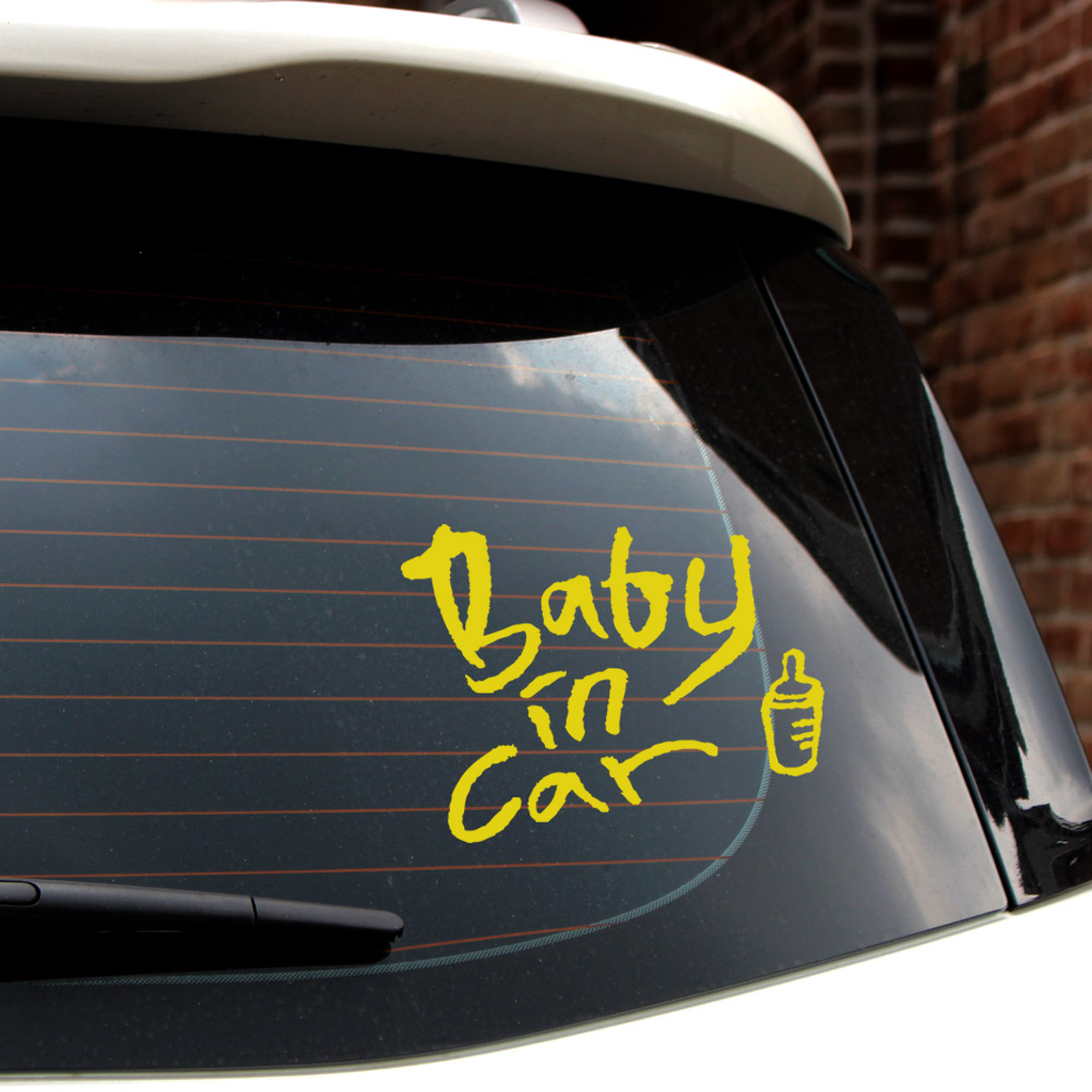베이비인카 아기 자동차 차량용 스티커 BABY IN CAR - 상세 이미지 5
