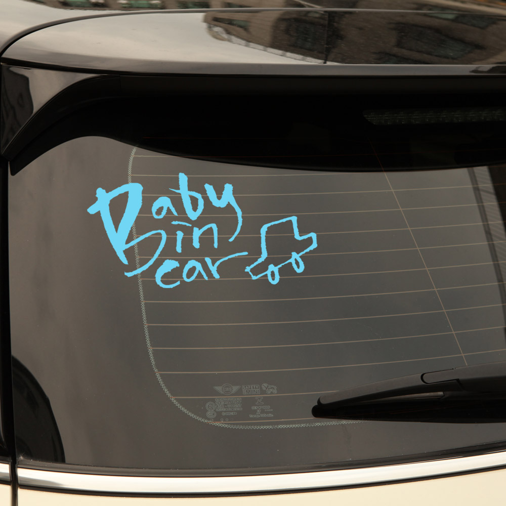 베이비인카 아기 자동차 차량용 스티커 BABY IN CAR - 상세 이미지 2