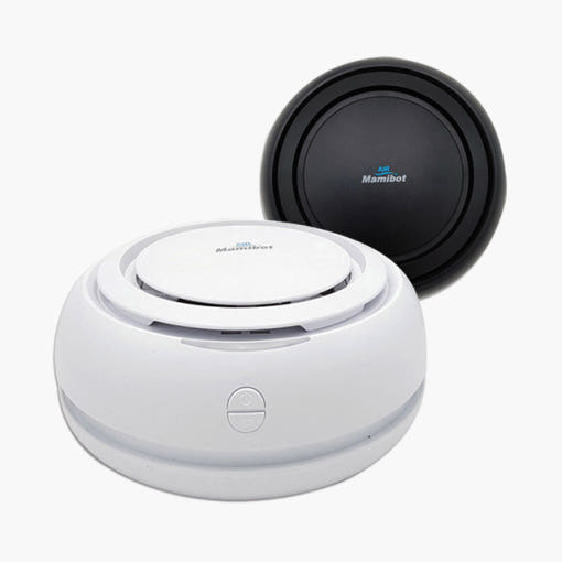 [에어마미봇 휴대용 미니 공기청정기 정면 사진]