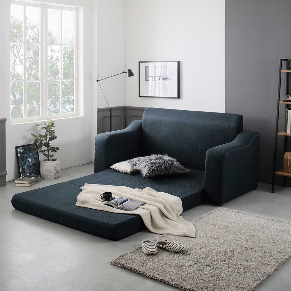 국내제작 레이나 3인용 쇼파베드 접이식 저상형 좌식 침대