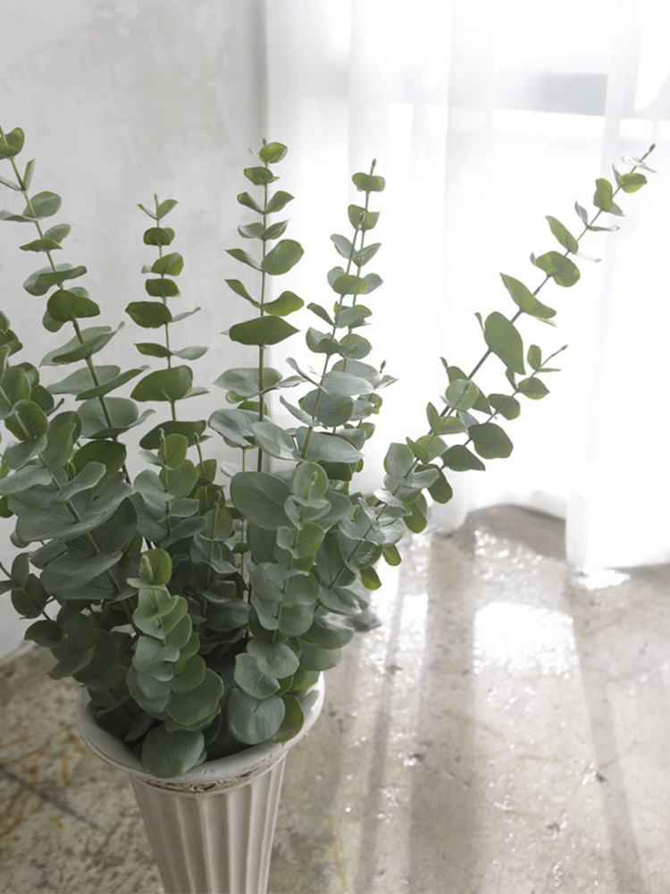 프레쉬 리얼 유칼립투스 진짜 같은 생화퀄리티 긴가지 조화 인테리어 장식 조화