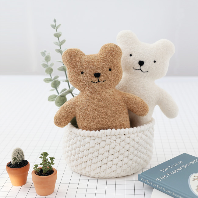 오가닉 곰 루루 미니 애착 인형 만들기 임산부 태교바느질 DIY - 상세 이미지 3