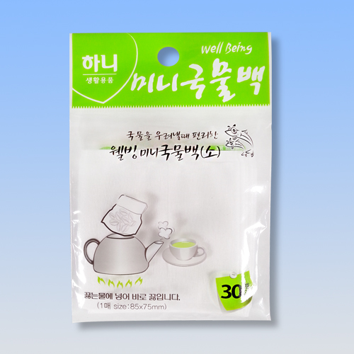 하니 웰빙 미니 국물백 소 30매입 - 메인 이미지