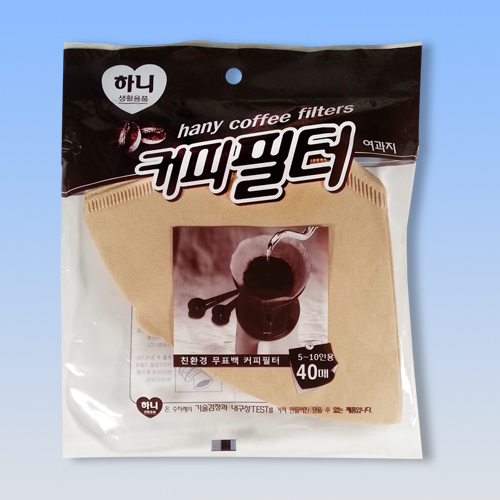 하니 커피필터 5-10인용 40매입 (3099) - 상품 이미지