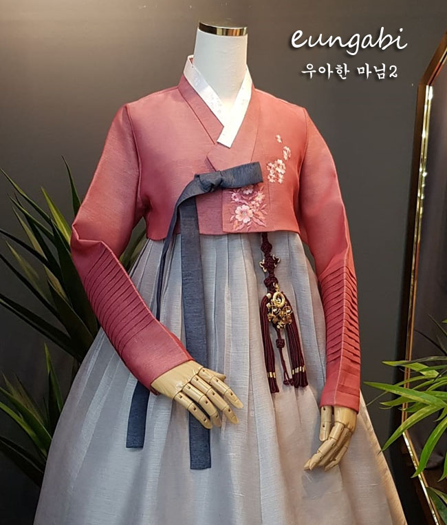 한복대여 은가비한복 우아한마님2 결혼식 혼주 여자 하객 가족 웨딩 - 상품 이미지