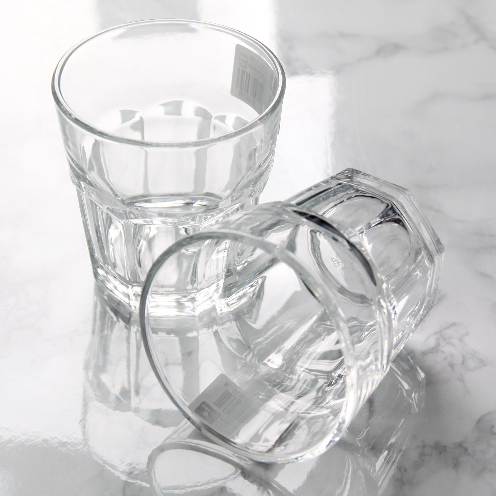 아트웨어 퓨어 언더락잔 양주잔 위스키잔 유리컵 4조 세트