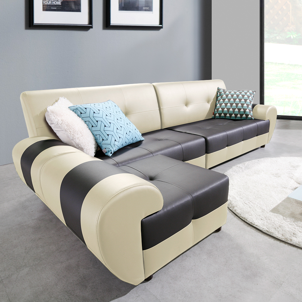 서광퍼니처 레아 라텍스 4인용 소파 대형스툴세트