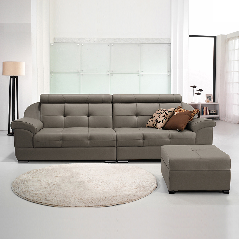 제니퍼 이태리라텍스 천연면피 4인소파 스툴세트