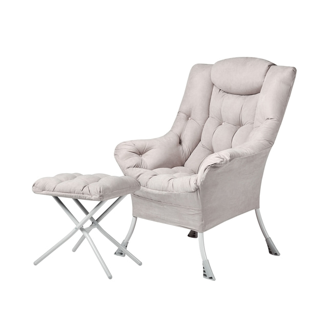 캠프밸리 릴렉스 밀란소파플러스(스툴포함) 1인용소파 수유의자 편안한 푹신한 안락의자