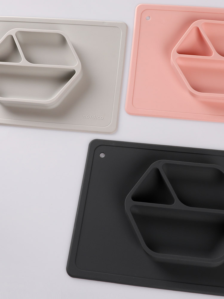 [특가] 노르디코 흡착식판 실리콘식판 자기주도식판