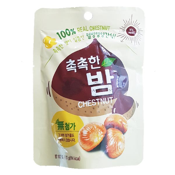 촉촉한 밤 70g 어떤 첨가물도 들어가지 않은 간식 - 메인 이미지