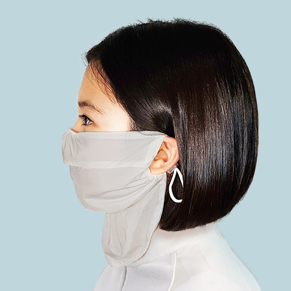 WHITE 골프마스크 자외선차단 얼굴햇빛가리개 - 상품 이미지