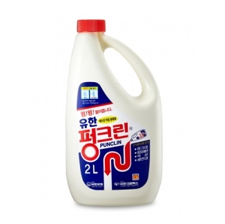 유한락스 펑크린 배수관 막힘 용해제 2L (0640) - 메인 이미지
