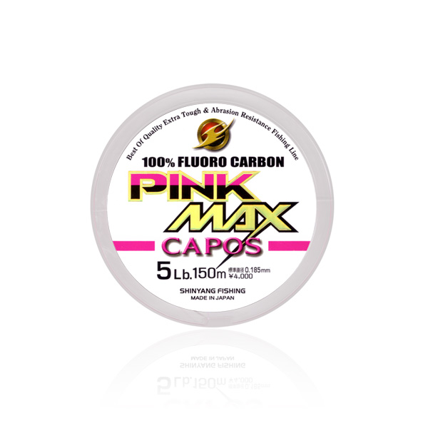 카포스 핑크맥스 카본라인 배스라인 루어낚시줄 150m 10LB - 상품 이미지