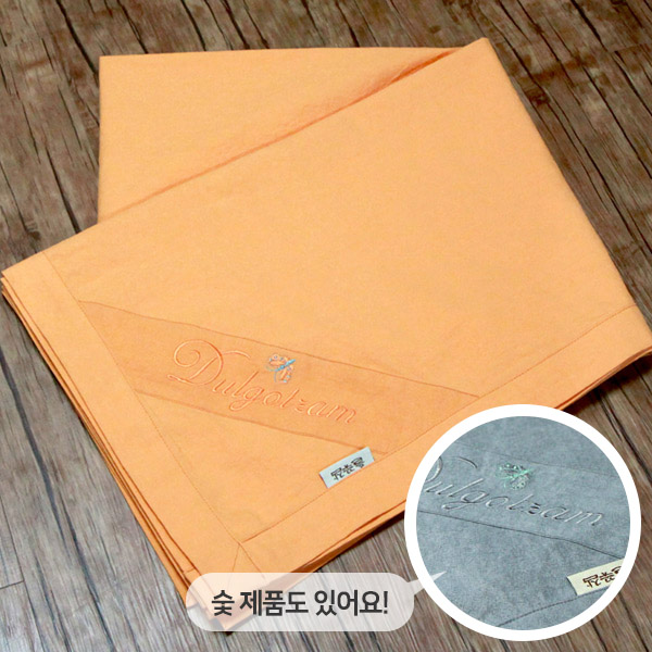 들꽃잠 홑이불 얇은이불 캠핑용이불 황토숯 나비수 소 - 상품 이미지
