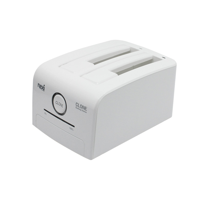 넥시 USB 3.0 하드 도킹 스테이션 HDD SSD 2.5인치 3.5인치 CLONE 화이트 - 상품 이미지