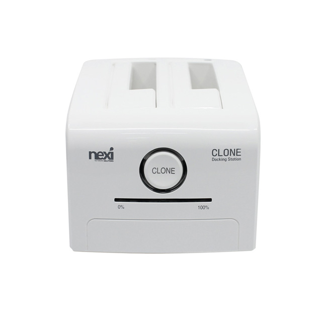 넥시 USB 3.0 하드 도킹 스테이션 HDD SSD 2.5인치 3.5인치 CLONE 화이트 - 상세 이미지 2