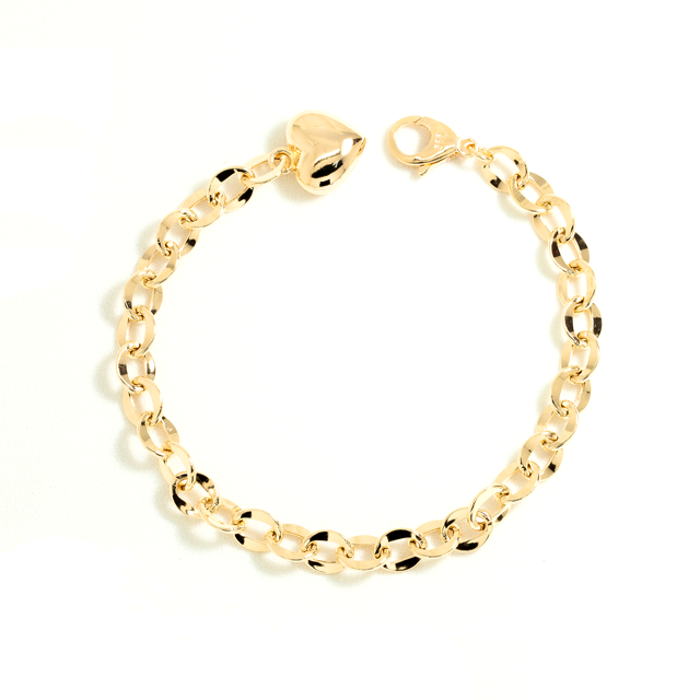 14k 18k 할로우 프리모 메디앙 체인 금 팔찌