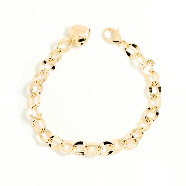 14k 18k 할로우 프리모 그랑데 체인 금 팔찌