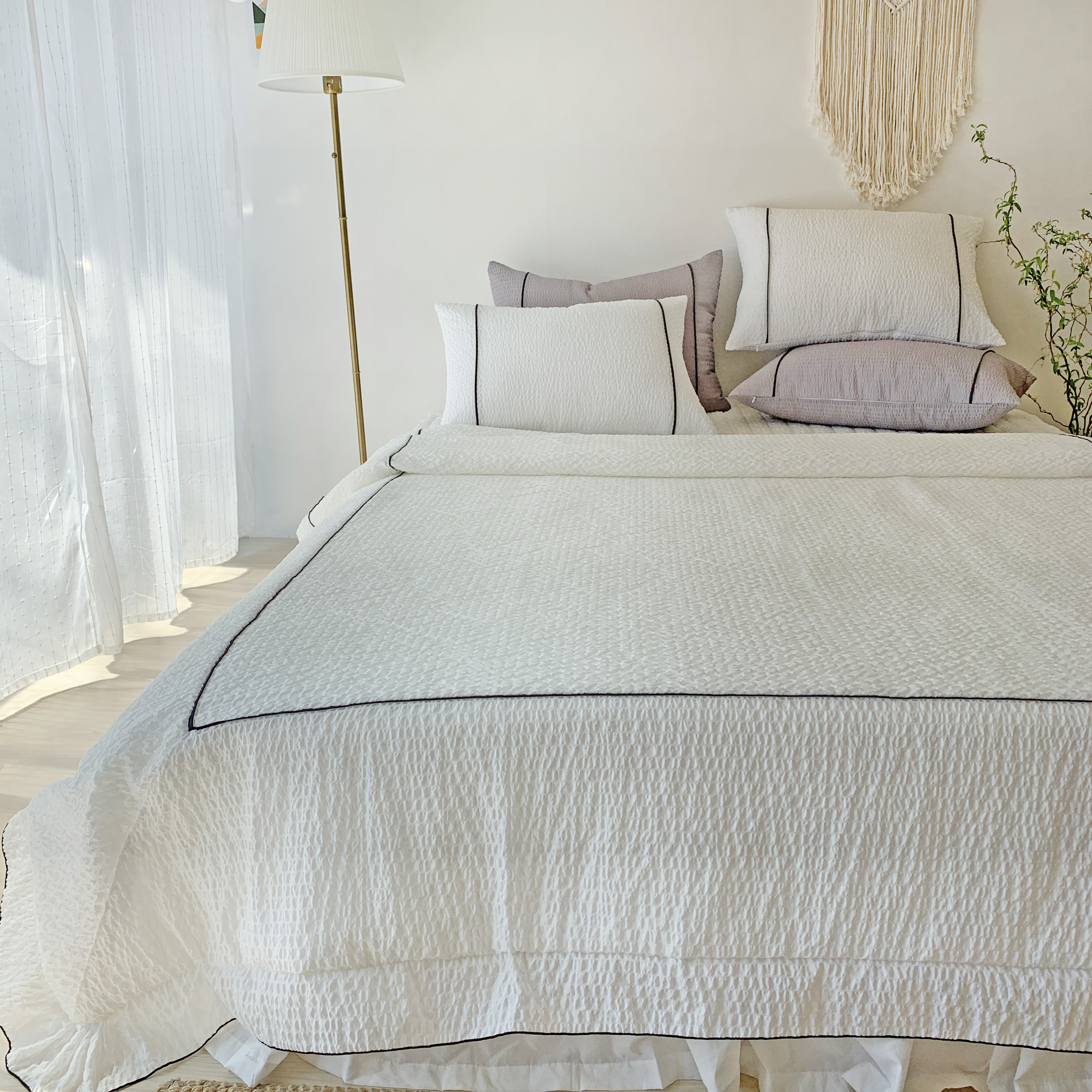 스퀘어 호텔식 시어서커 침구 여름 차렵이불 S/SS