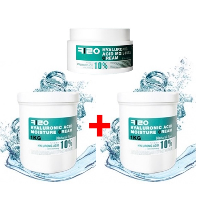내추럴수 키로 히알루론산 모이스춰 크림 대용량 1000ml x 2개 - 상품 이미지