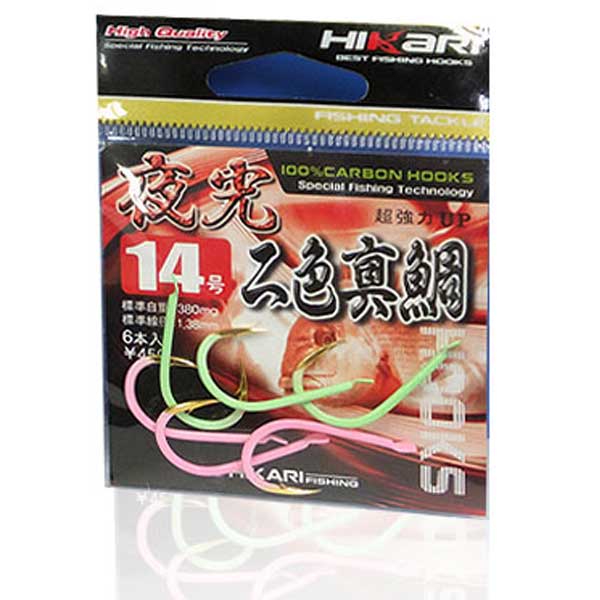 히카리 야광 이색진조 참돔바늘 12호 - 메인 이미지