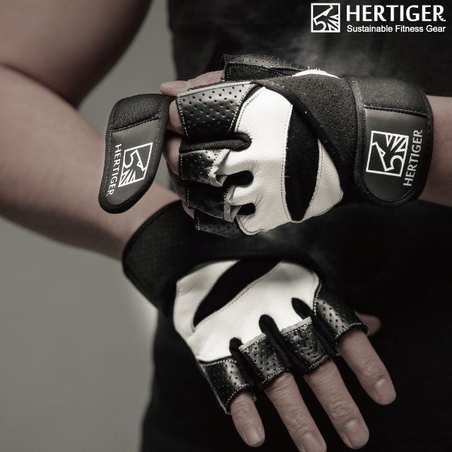 허타이거 가죽 헬스장갑 남자 여자 손목보호