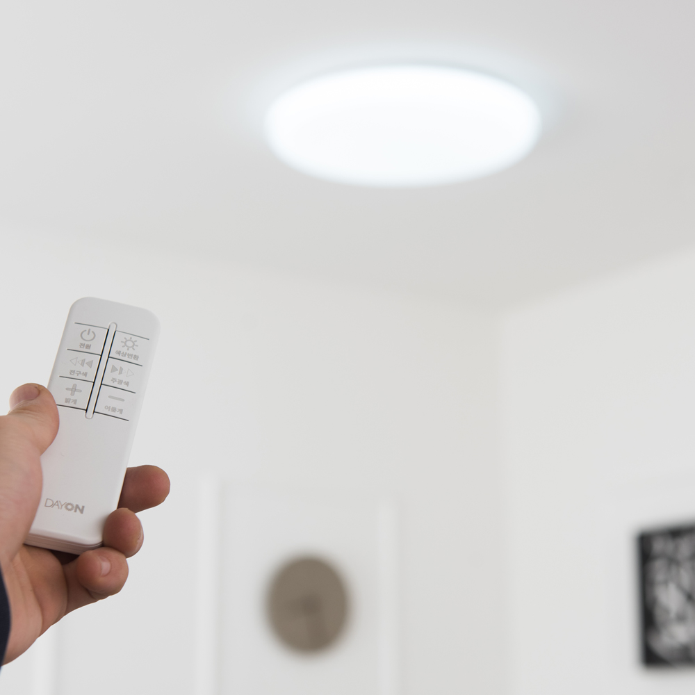 LED 리븐 라운드 리모컨방등 60W 천장조명 방등교체 - 상품 이미지