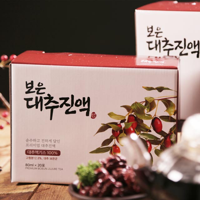 보은 대추즙 대추진액 80ml 20포 대추엑기스 - 상세 이미지 3