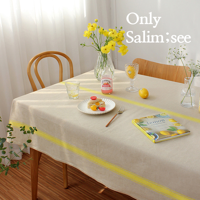 블루라인 방수 식탁보 테이블보 사각 백일 돌상 홈파티 카페 캠핑 맞춤제작 95X115