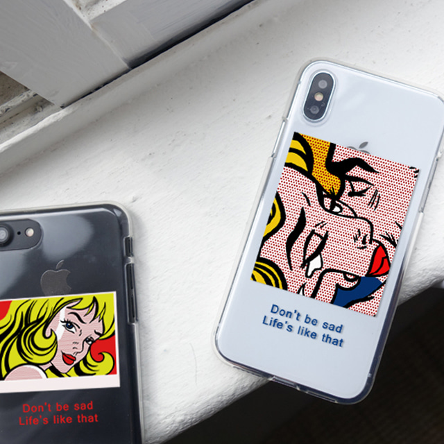 라벨 패치 스티커 투명 젤리 케이스 - 상세 이미지 3