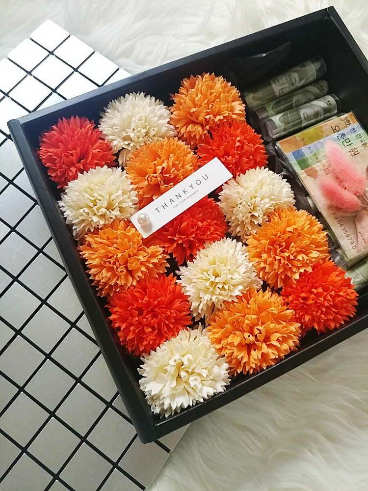 어버이날 용돈박스 부모님선물 용돈상자 블랙 카네이션 - 상세 이미지 3