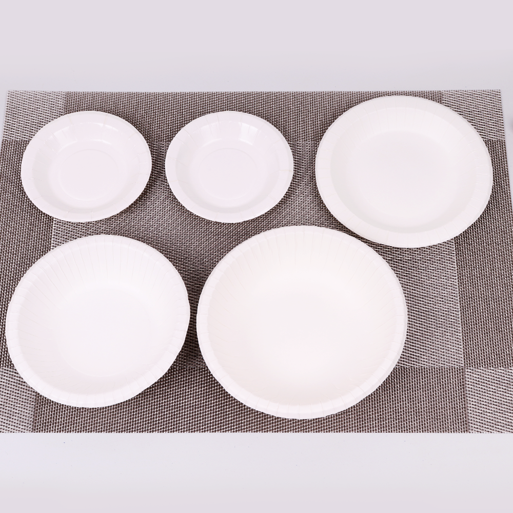 클리프 고급 일회용 종이공기 접시 밥그릇 용기 포장 파티 전자레인지 13cm 10p - 상세 이미지 5