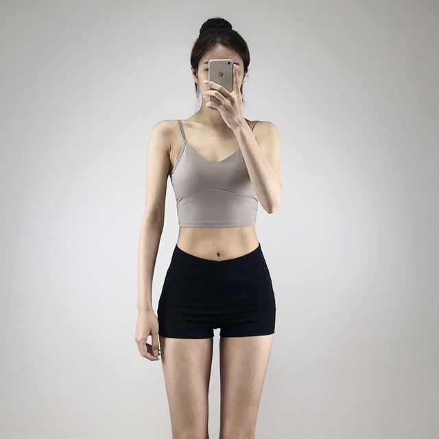 힙업 3부 레깅스 반바지 요가 필라테스 숏 팬츠 바이커쇼츠 - 상세 이미지 2