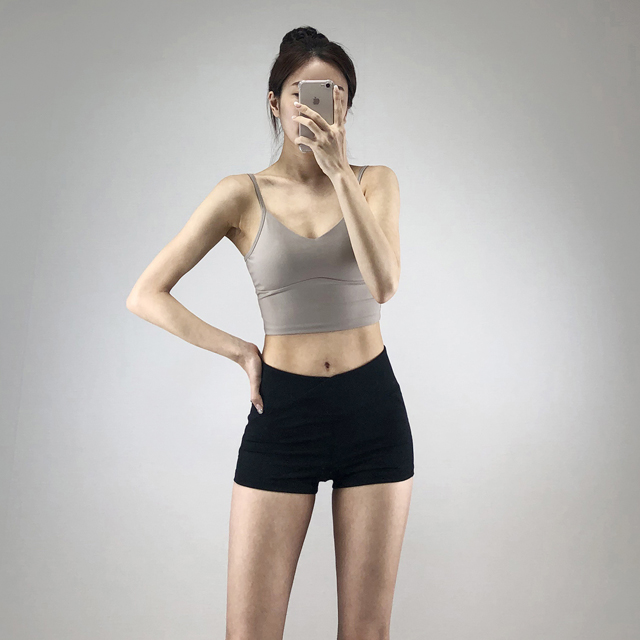 힙업 3부 레깅스 반바지 요가 필라테스 숏 팬츠 바이커쇼츠 - 상세 이미지 3