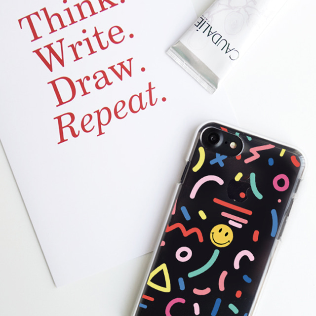 유화 페인팅 붓터치 투명 젤리 케이스 - 상세 이미지 4