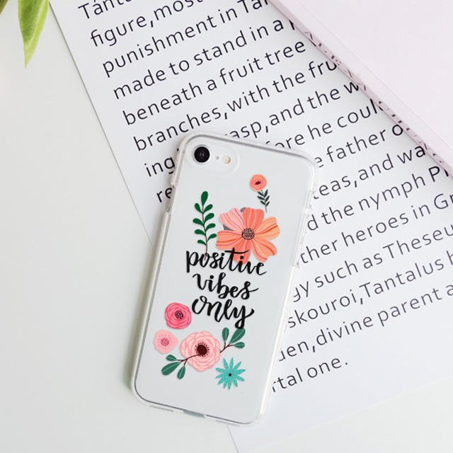 꽃 무늬 플라워 패턴 투명 젤리 케이스 - 상세 이미지 3