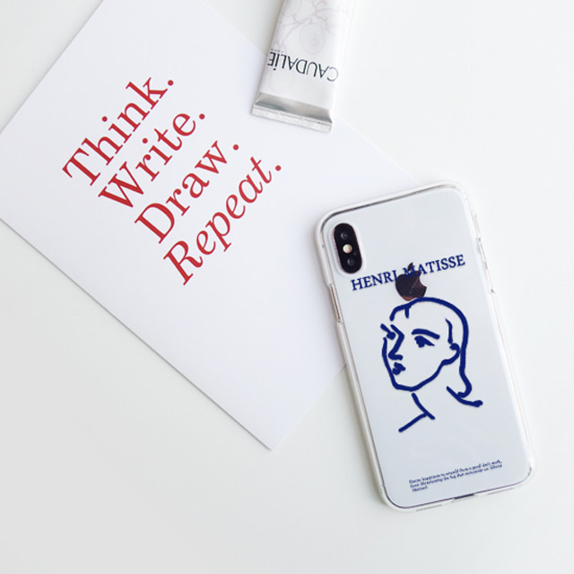 앙리마티스 드로잉 명화 투명 젤리 케이스 - 상세 이미지 2