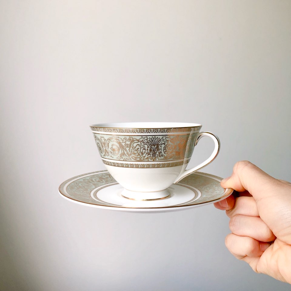 로얄덜튼 르네상스 앤틱찻잔 빈티지커피잔세트